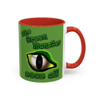 green monster - Accent Mug (green)