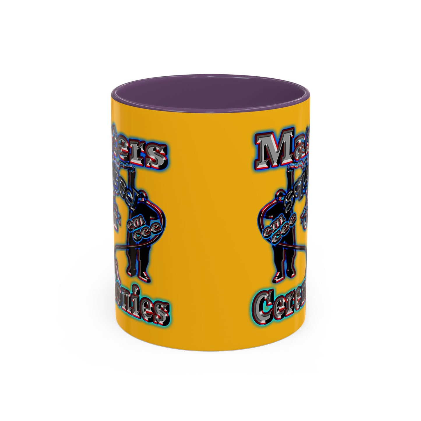 em cee squared - Accent Mug (yellow)
