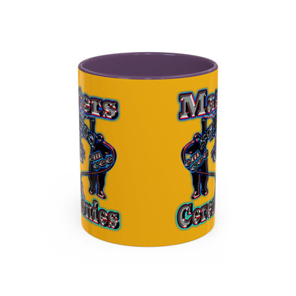em cee squared - Accent Mug (yellow)