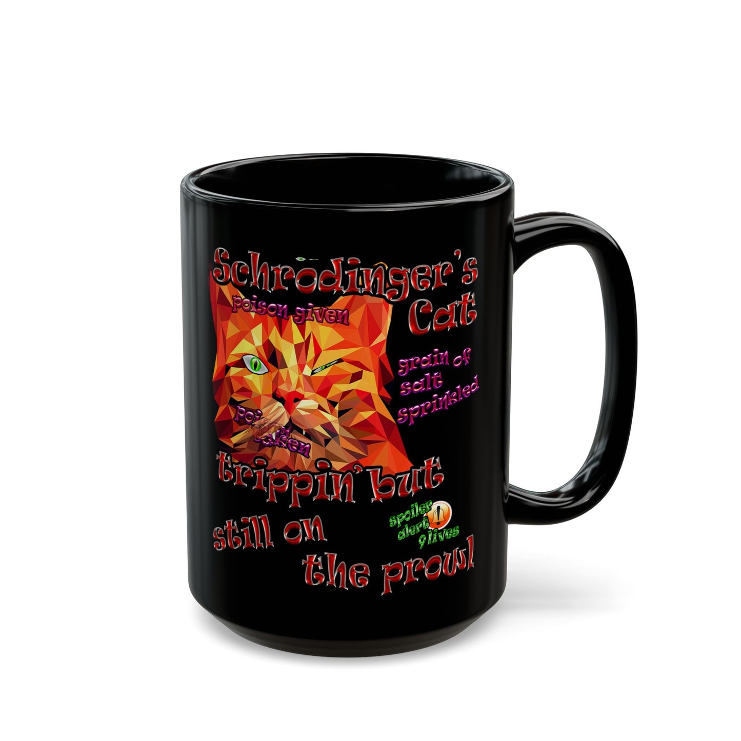 schrodinger's cat - Black Mug (black)