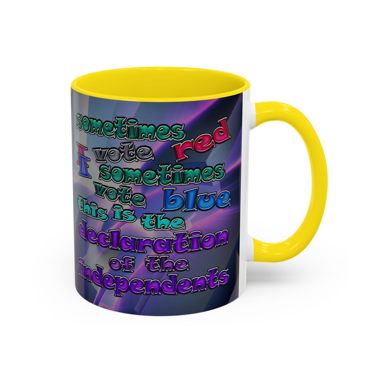 declaration of the independents - Accent Mug (grey-pink wave)