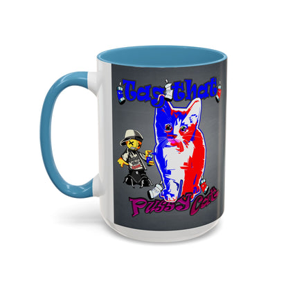 tag that - Accent Mug (grey-light grey)