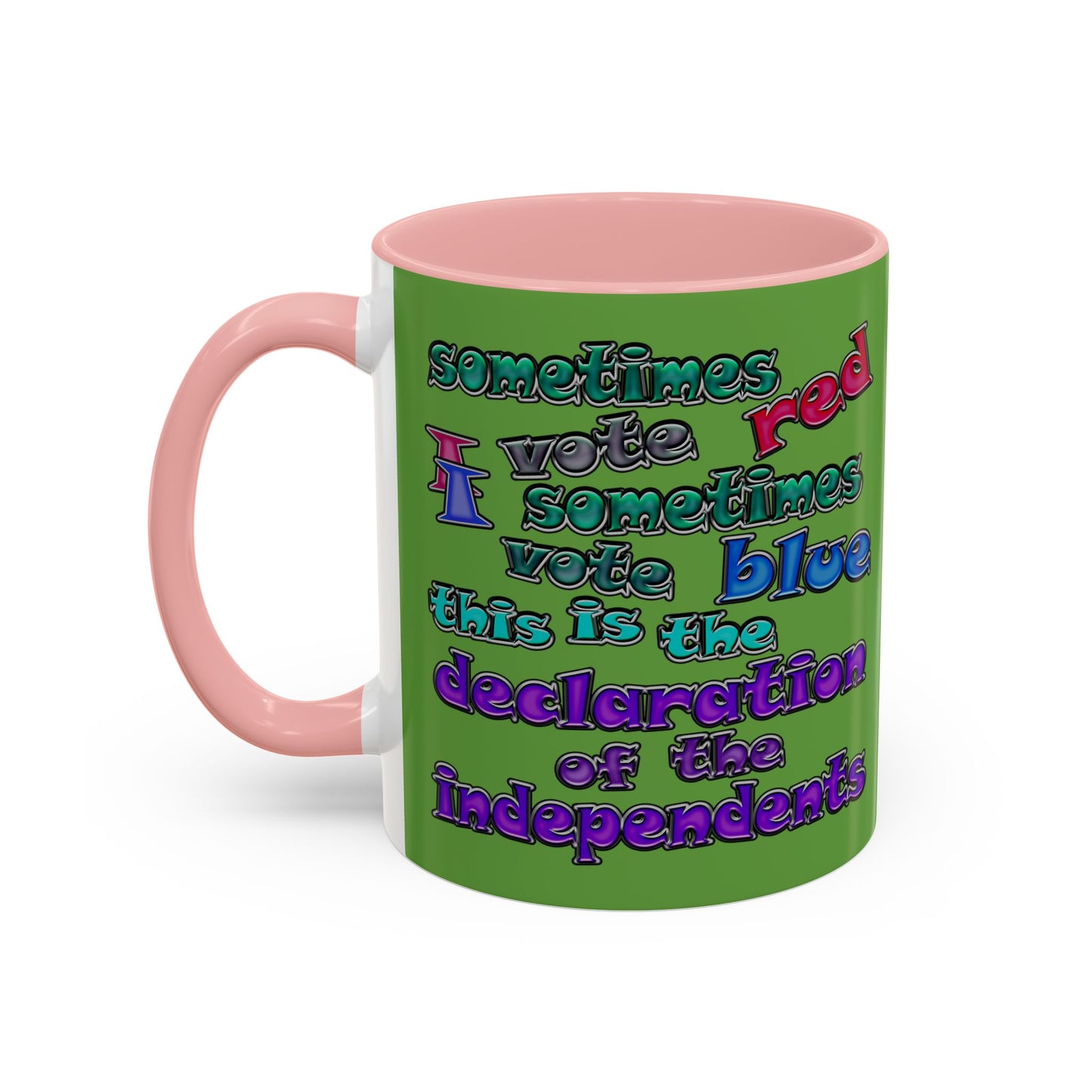 declaration of the independents - Accent Mug (green)