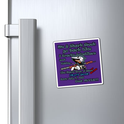 shark week - Magnets - (purple)