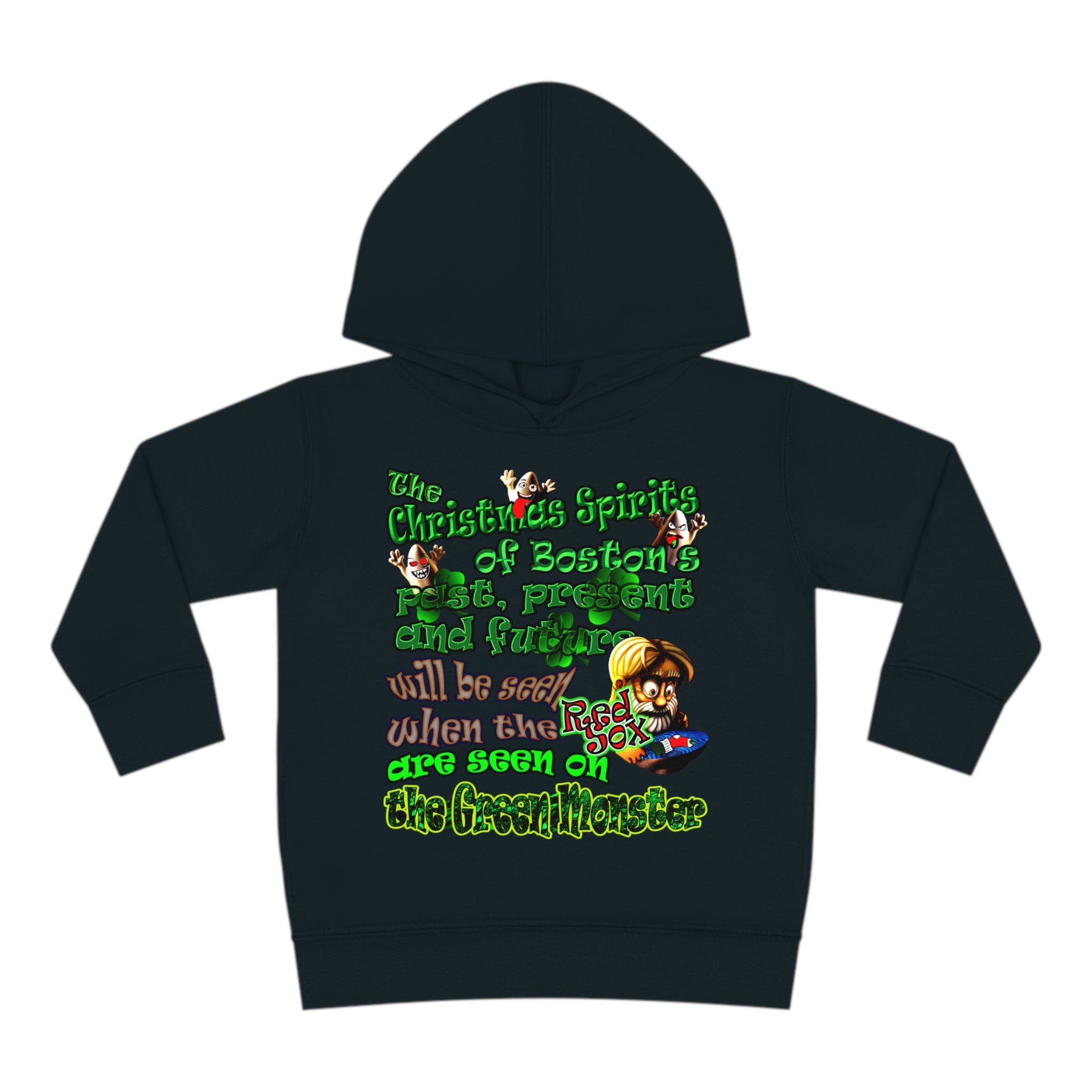 christmas spirits of boston - Toddler Pullover Fleece Hoodie