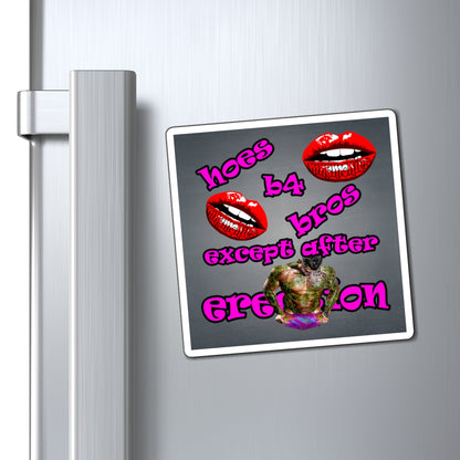 hoes b4 bros - Magnets - (grey-light grey)