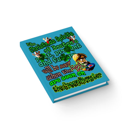 christmas spirits of boston - journal-blank (turquoise)