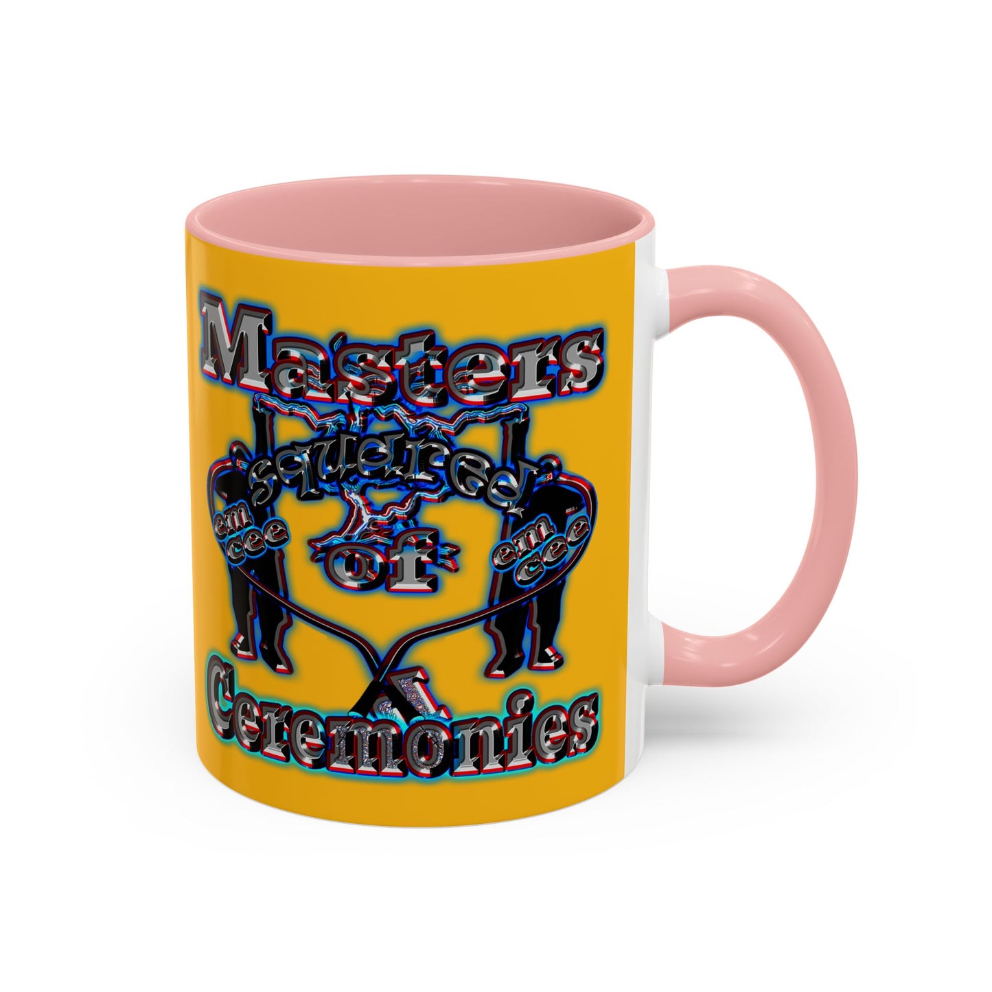 em cee squared - Accent Mug (yellow)