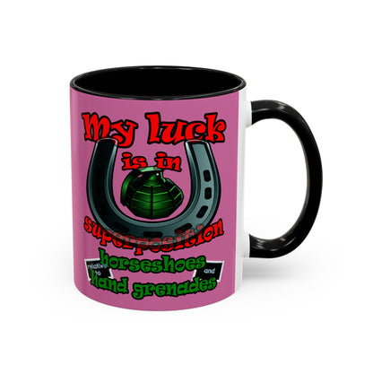 my luck - Accent Mug (light pink)