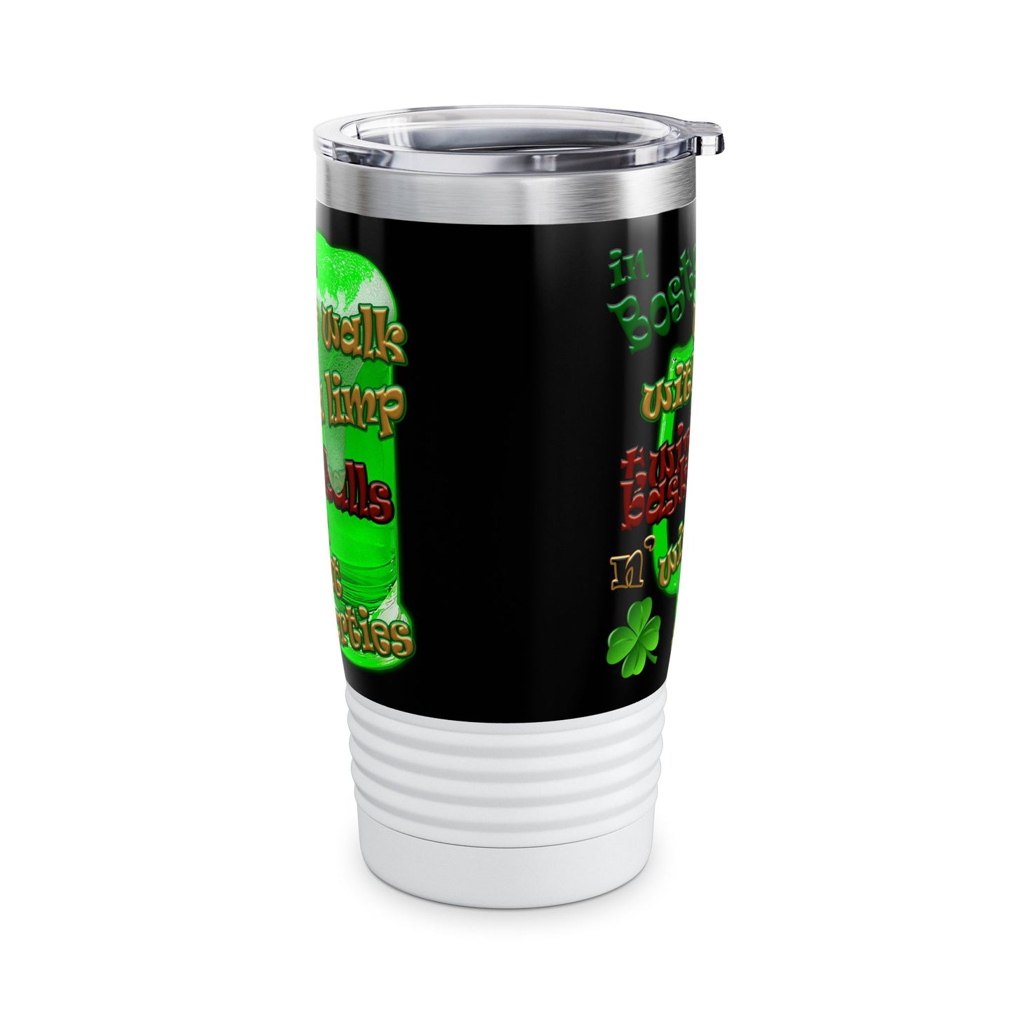 celtics logo - Ringneck Tumbler, 20oz (black)