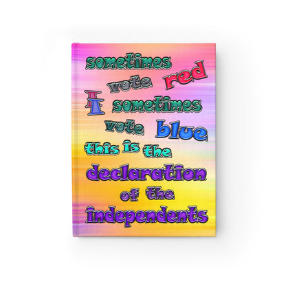 declaration of the independents - journal-lined (color blur)