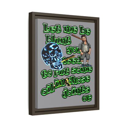 og - framed canvas art (grey)