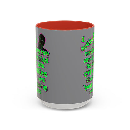 noticed you noticing - Accent Mug (grey)