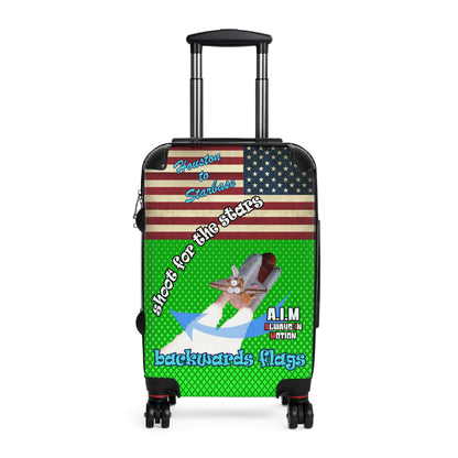 shoot for the stars - Suitcase (logo green)