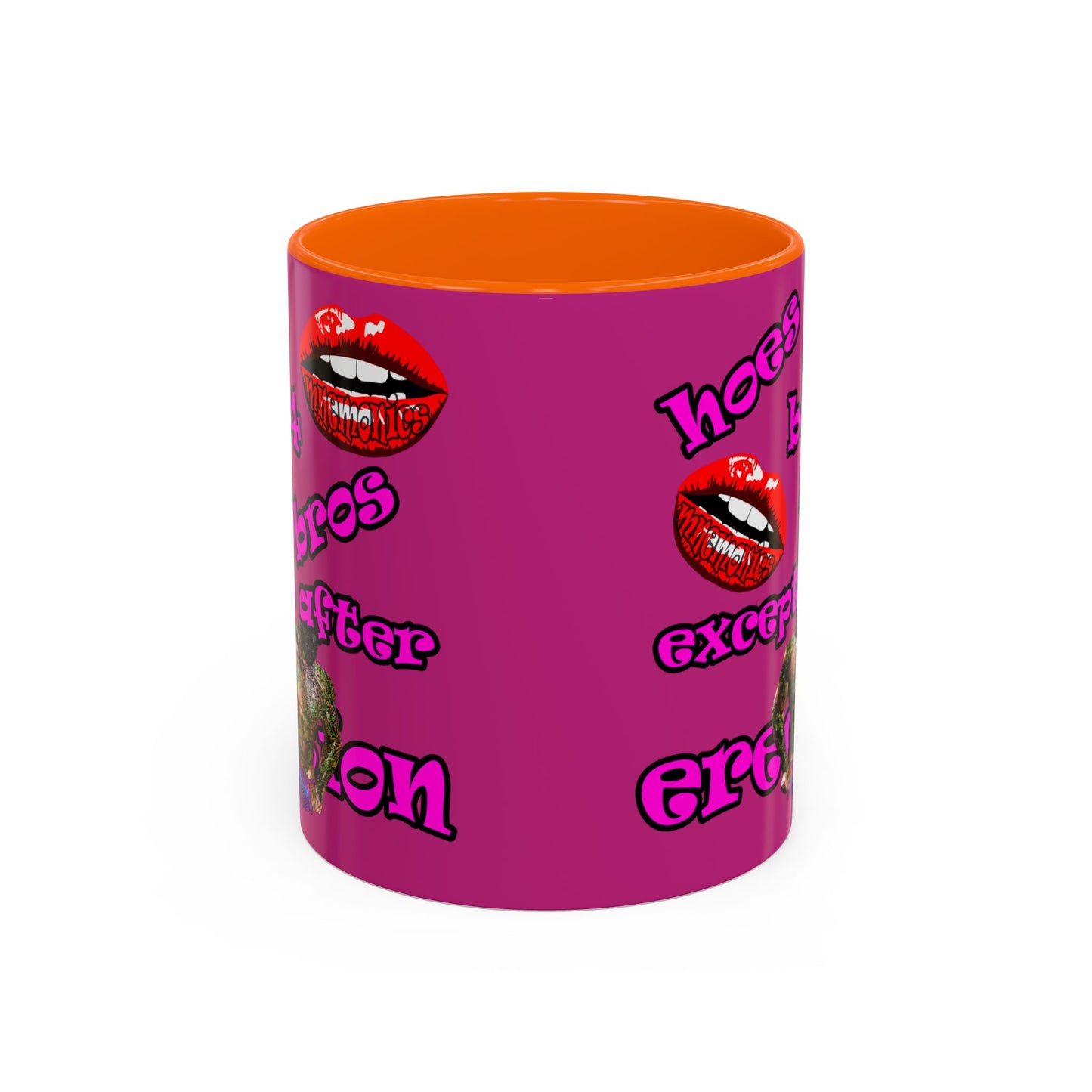 hoes b4 bros - Accent Mug (pink)