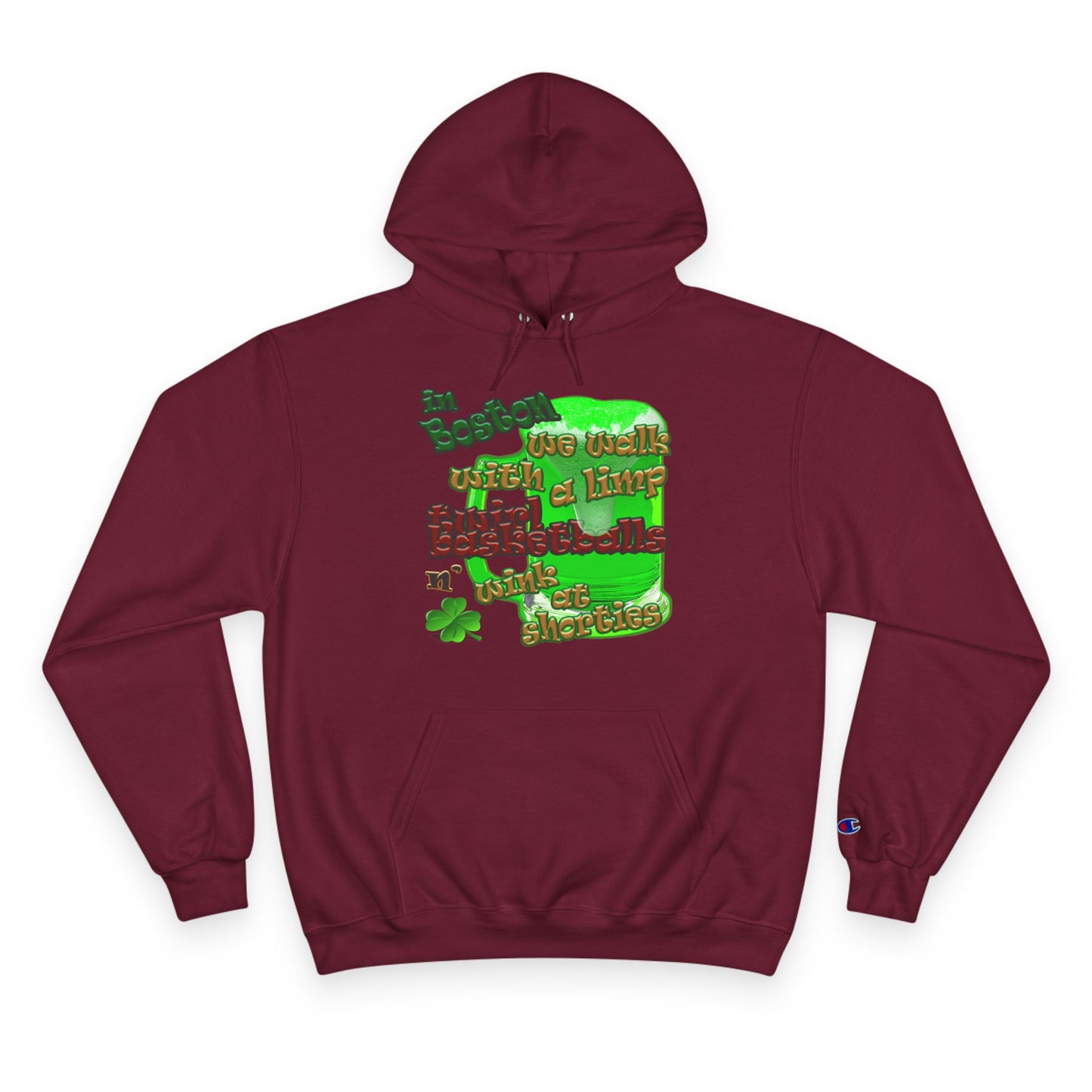 celtics logo - Champion Hoodie
