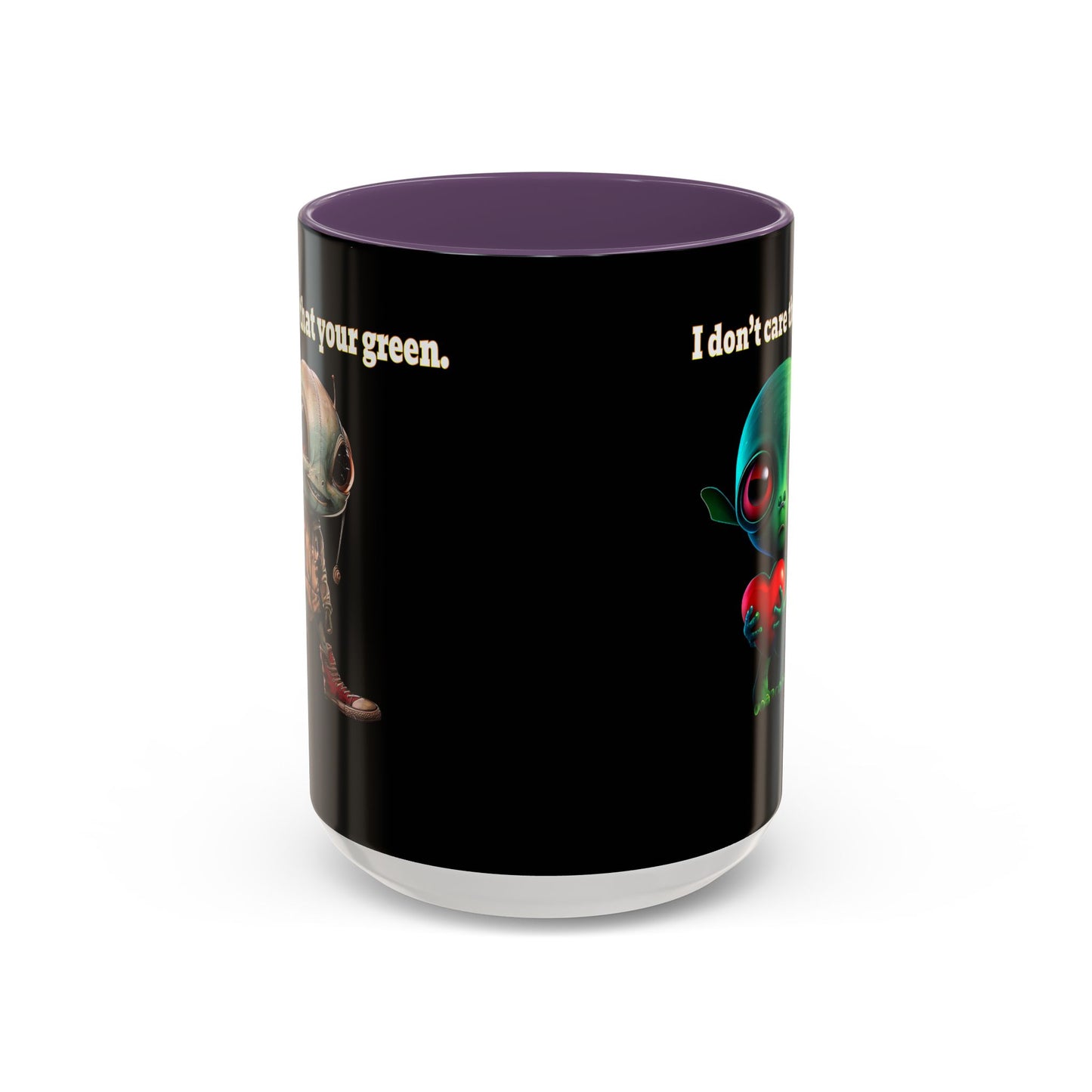 I don't care that your grey - Accent Mug (black)