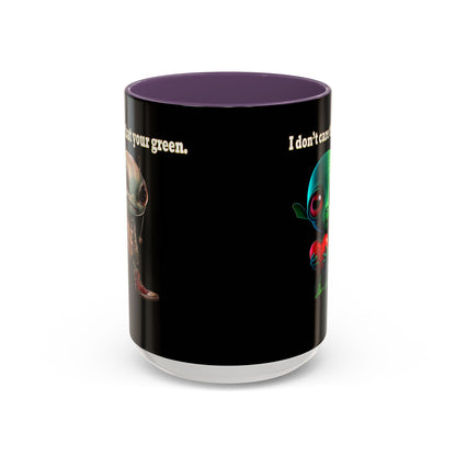 I don't care that your grey - Accent Mug (black)