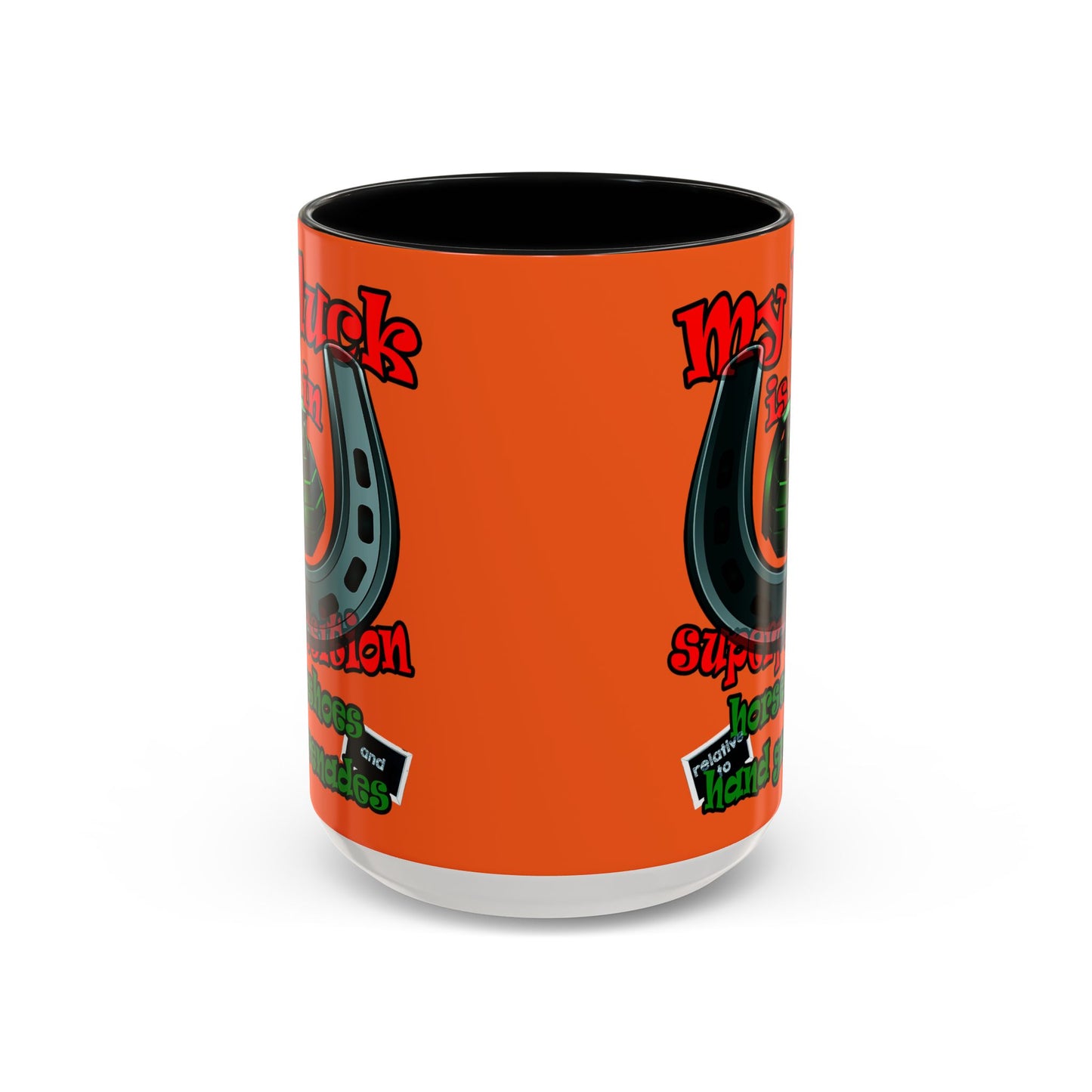 my luck - Accent Mug (orange)