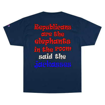 donkeys and elephants - Champion T-Shirt