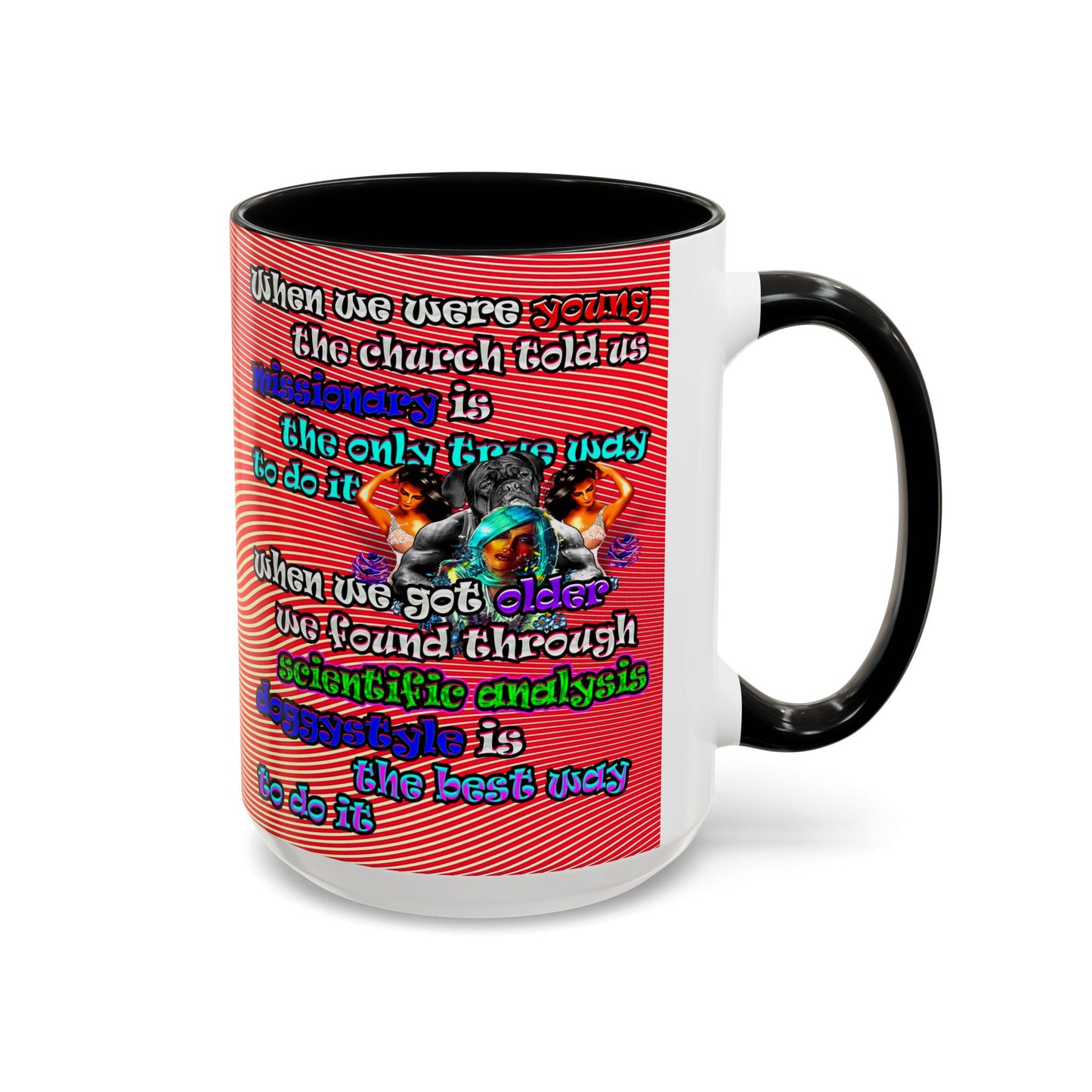 doggystyle - Accent Mug (yellow-orange wave)