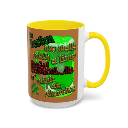 celtics logo - Accent Mug (light brown)