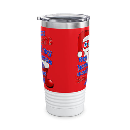 santa's shoes - Ringneck Tumbler, 20oz (red)