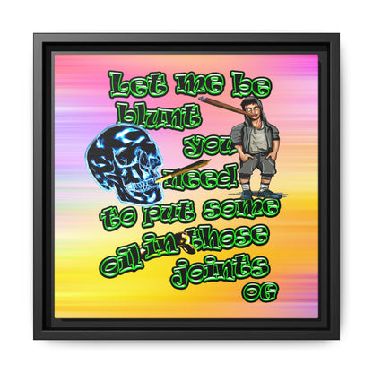 og - framed canvas art (color blur)