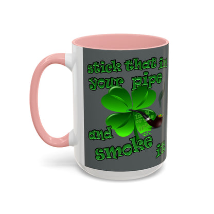 celtics logo - Accent Mug (dark grey)