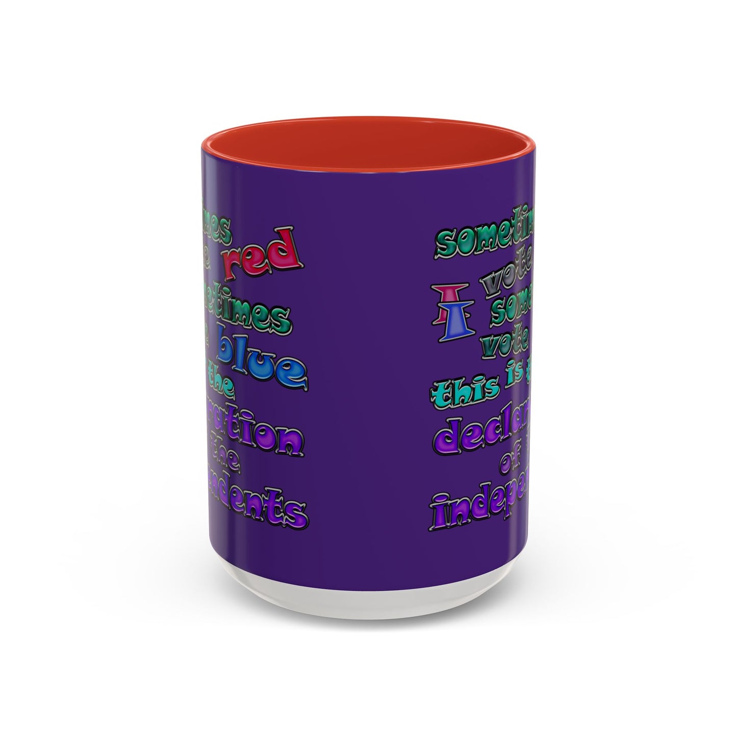 declaration of the independents - Accent Mug (purple)