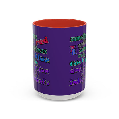 declaration of the independents - Accent Mug (purple)