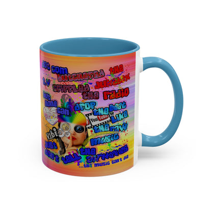 drop the beat - Accent Mug (color blur)