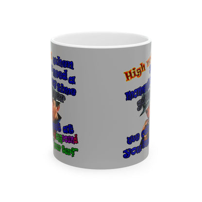 high noon - White Mug (light grey)