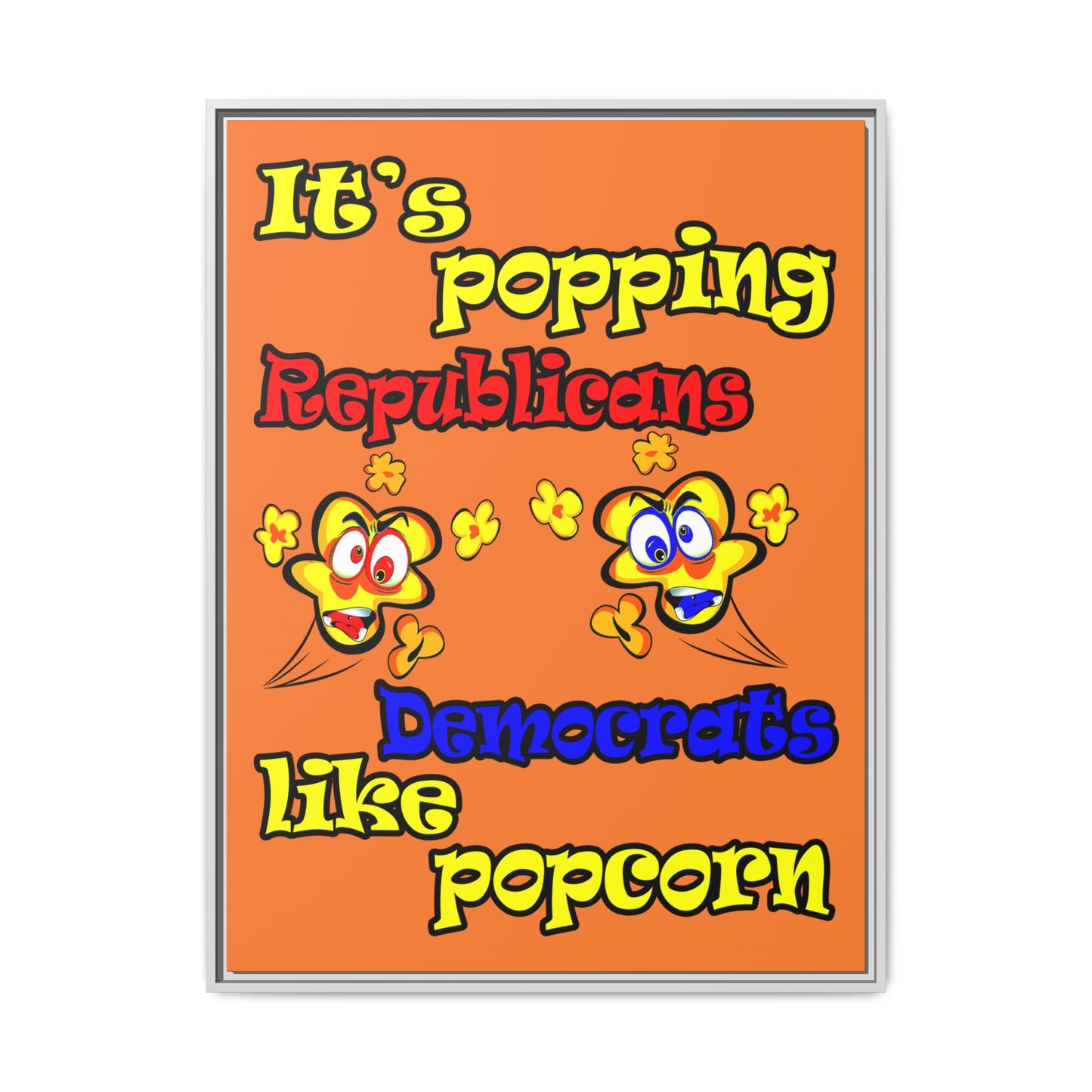 popping like popcorn - framed canvas art (crusta)