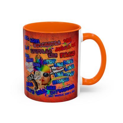 drop the beat - Accent Mug (burnt orange)