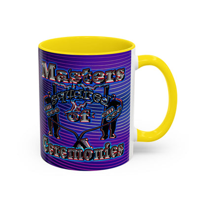 em cee squared - Accent Mug (purple wave)