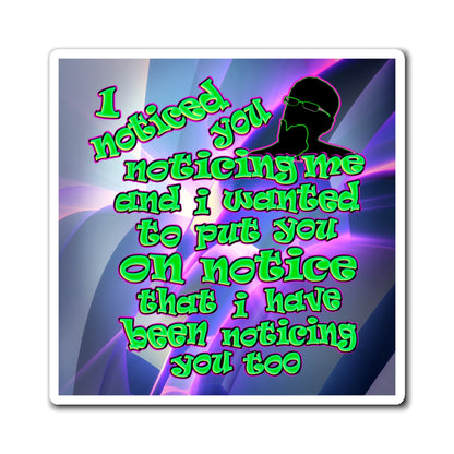 noticed you noticing - Magnets - (grey-pink wave)