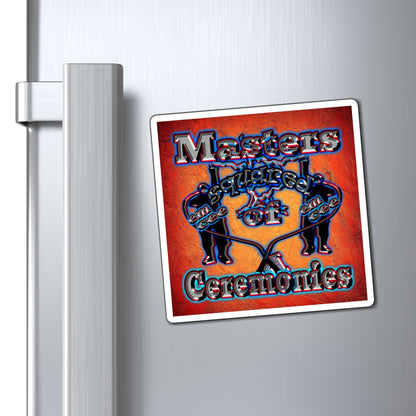 em cee squared - Magnets - (burnt orange)