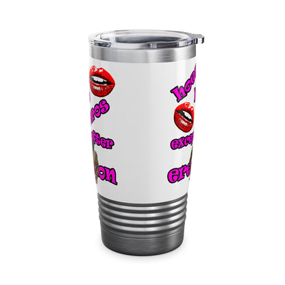hoes b4 bros - Ringneck Tumbler, 20oz (white)