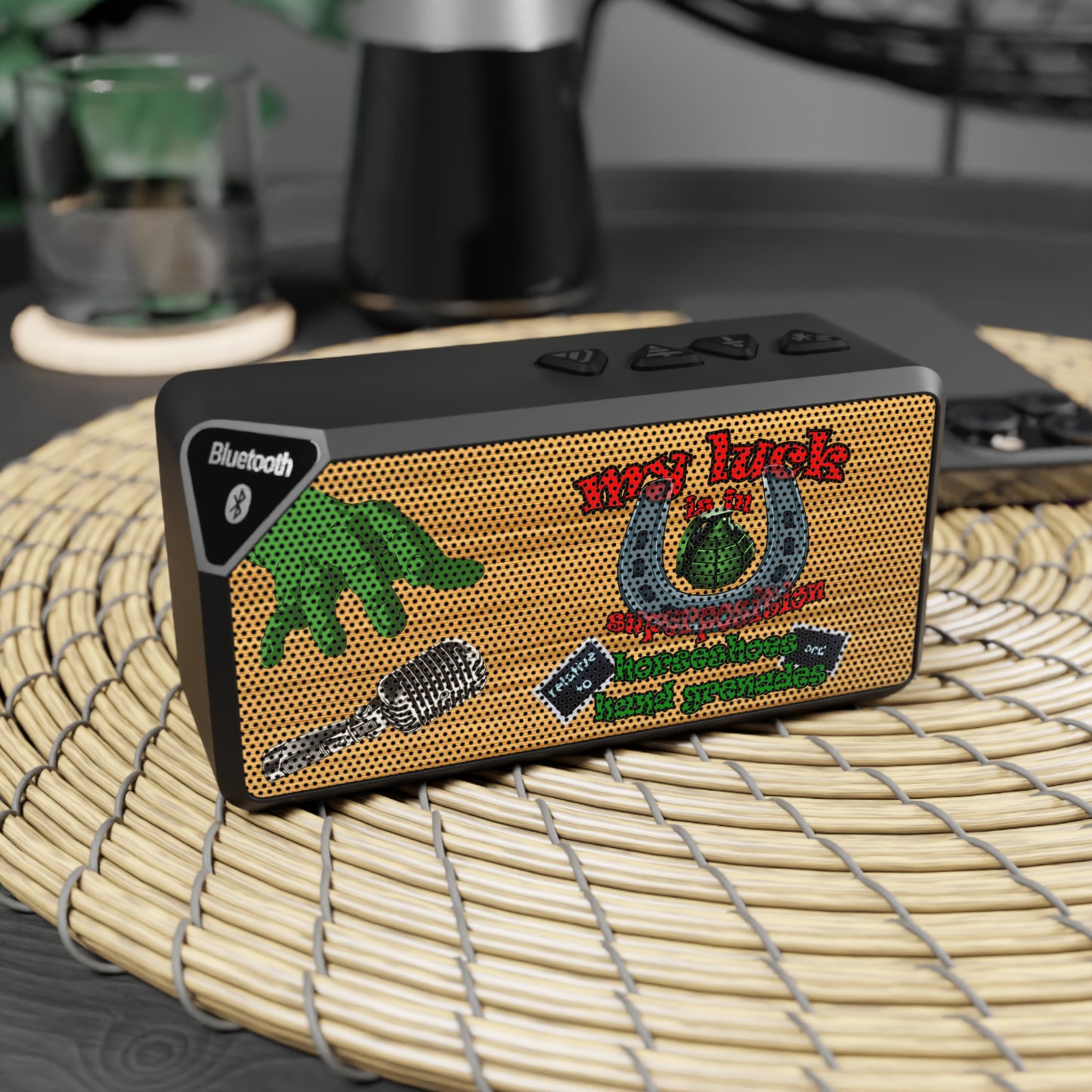 my luck - Jabba Bluetooth Speaker (butterscotch wood finish)