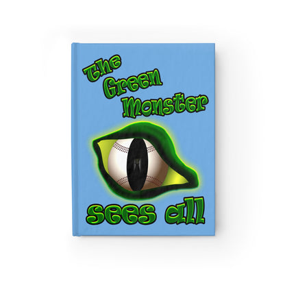 green monster - journal-lined (light blue)