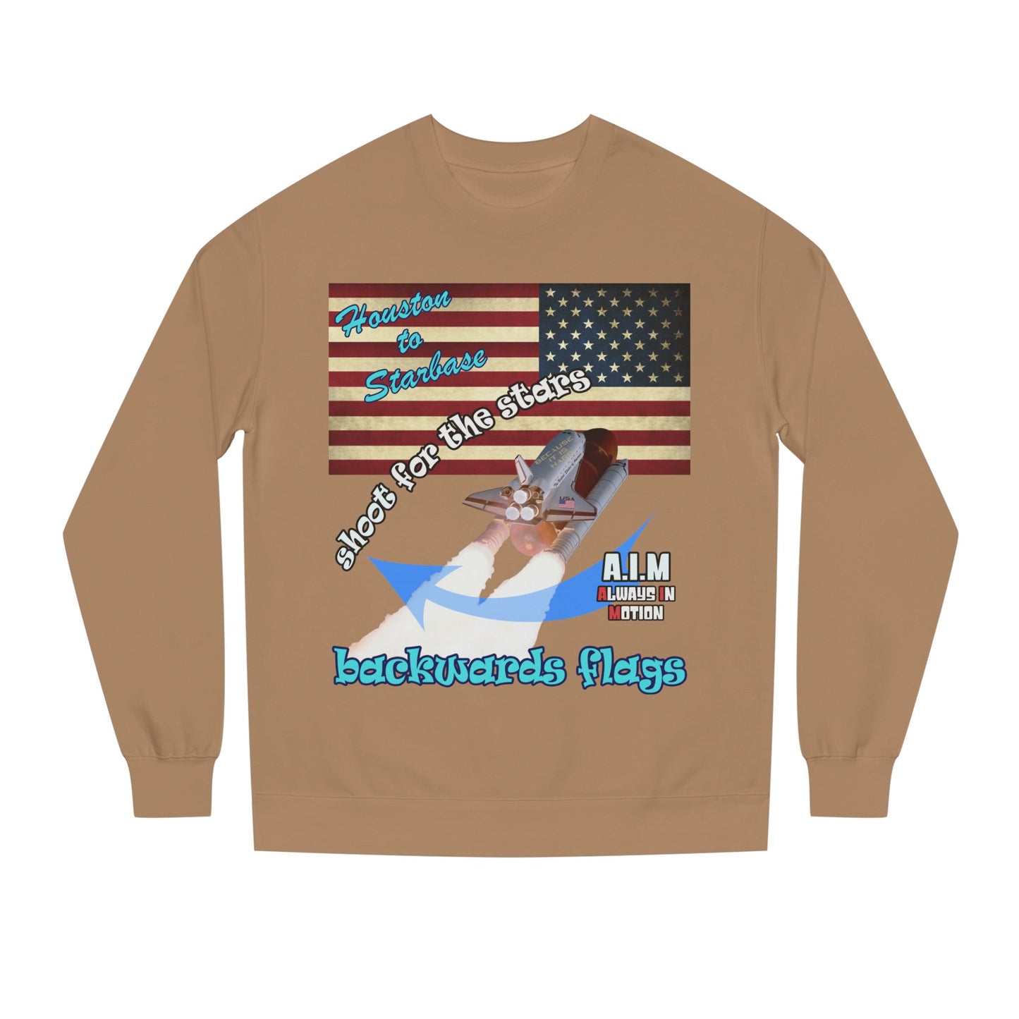 shoot for the stars - Unisex Crew Neck Sweatshirt