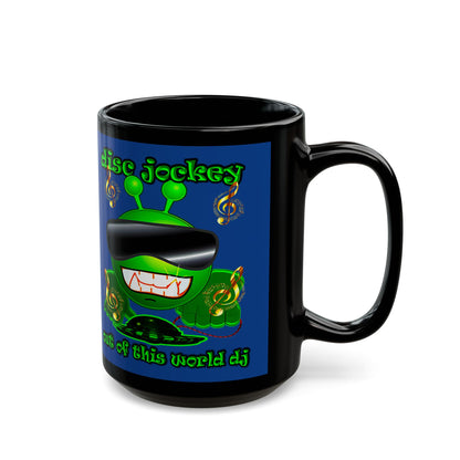 disc jockey - Black Mug (dark blue)