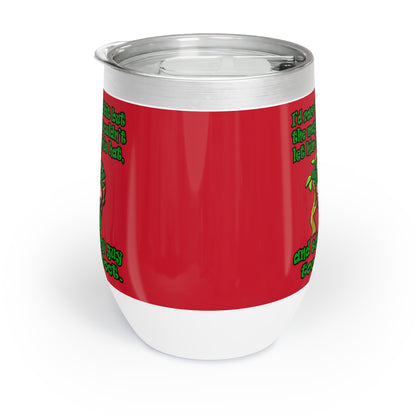 turtle race - Chill Wine Tumbler (dark red)