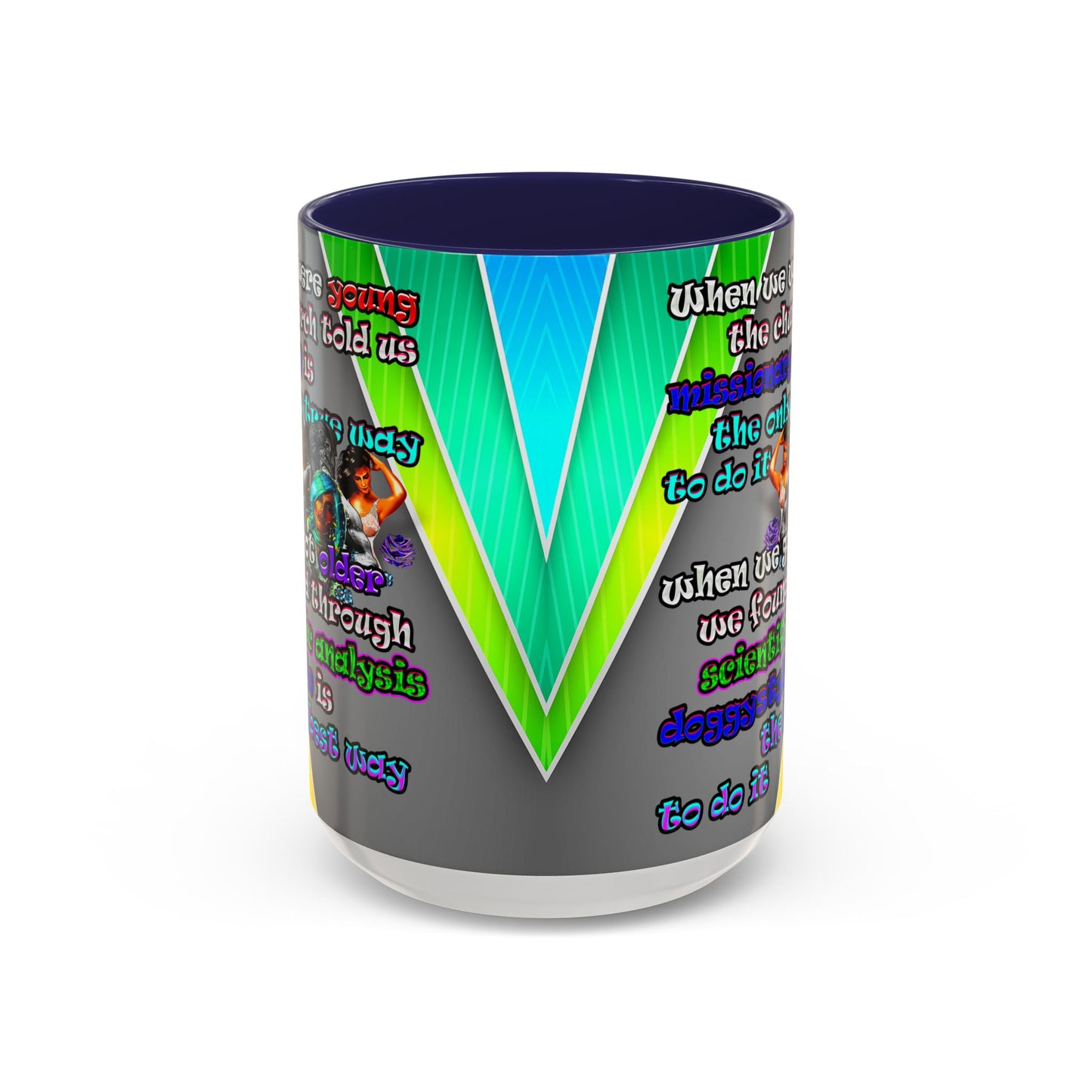 doggystyle - Accent Mug (rainbow split)