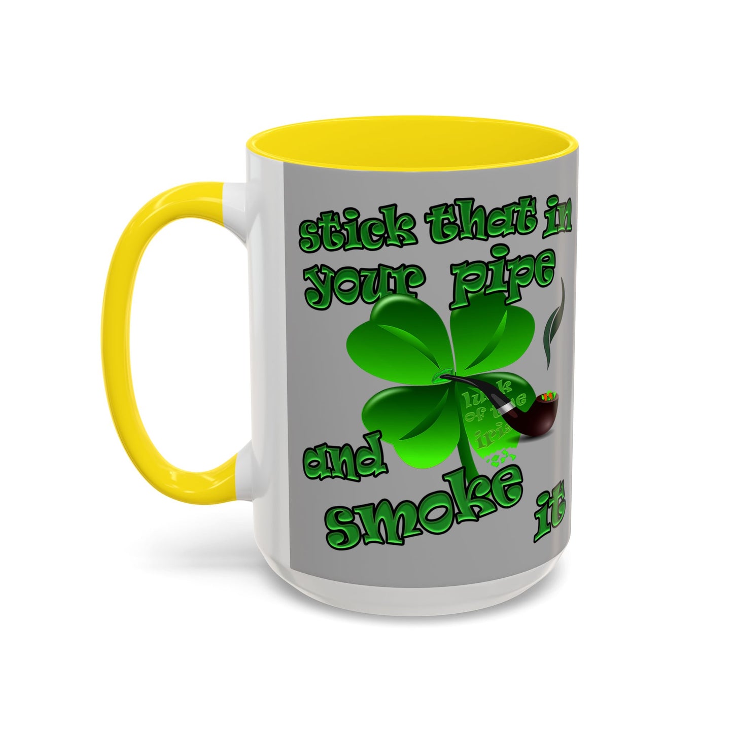 celtics logo - Accent Mug (light grey)