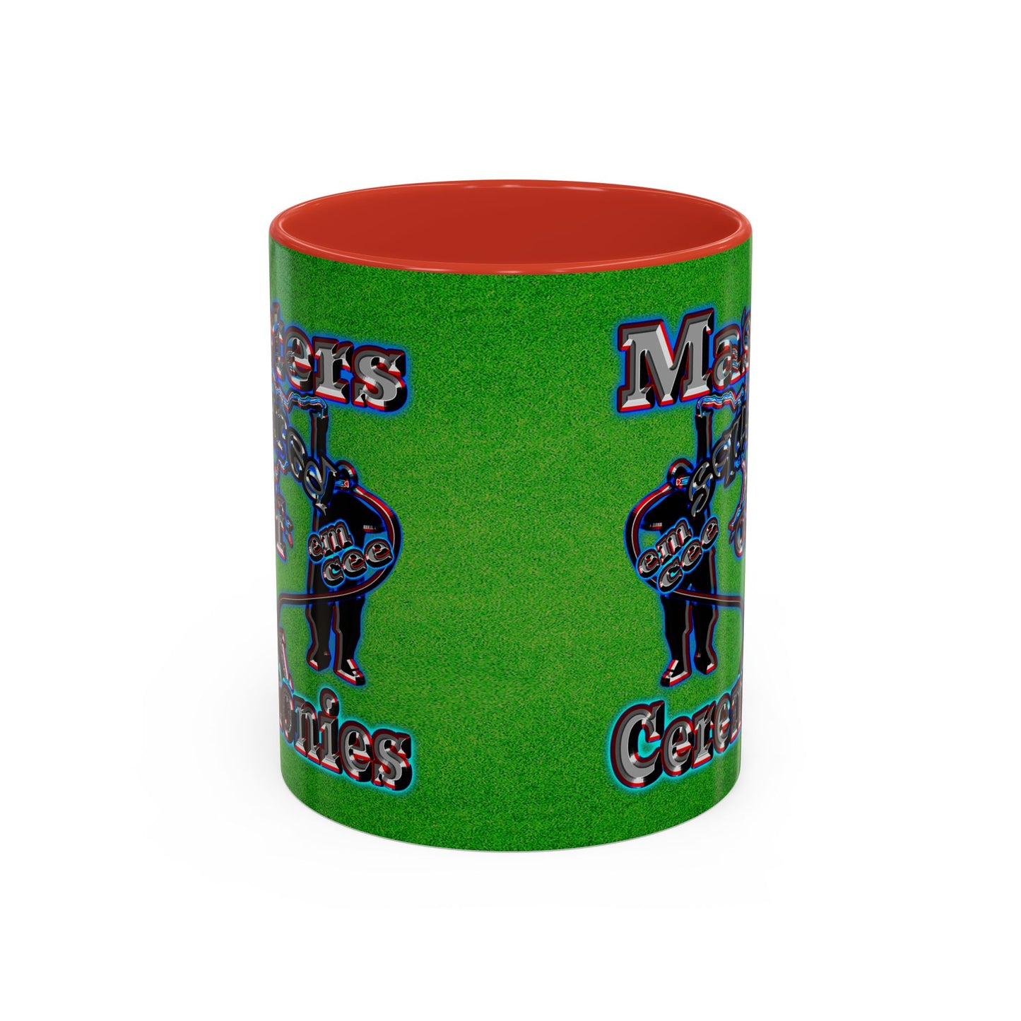 em cee squared - Accent Mug (green turf)