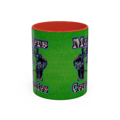 em cee squared - Accent Mug (green turf)
