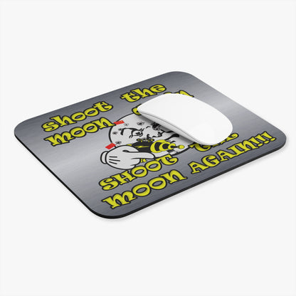 shoot the moon again - Mouse Pad (Rectangle) (brushed nickel)