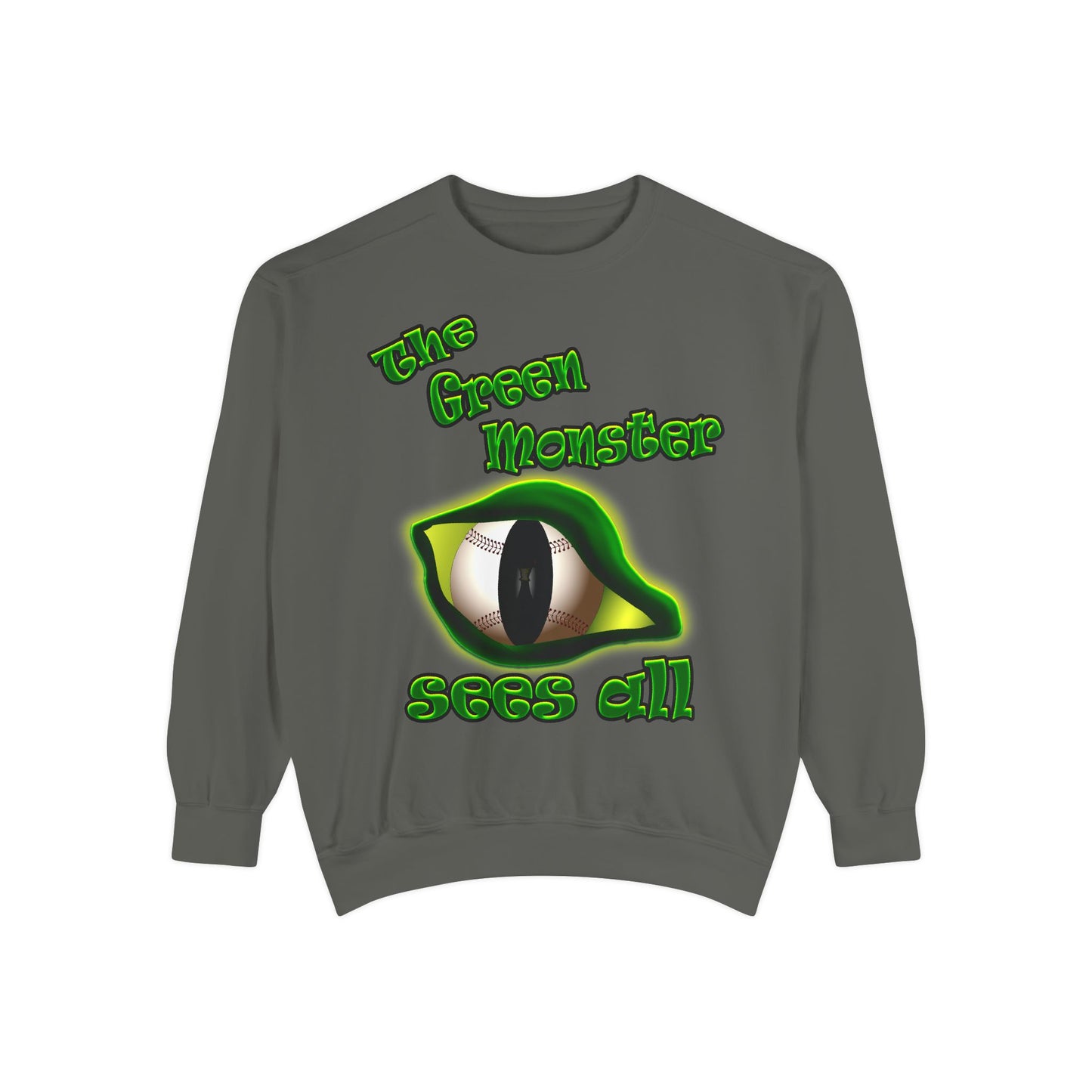 green monster - Unisex Garment-Dyed Sweatshirt